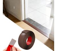 Self-Adhesive Transition Strip 5x400cm, Waterproof Door Threshold, Easy Install Floor Edge Protector, Durable Transition Profile for Smooth Floor Connections