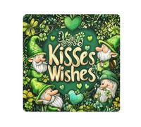 Self-Adhesive Travel Cosmetic Bag Cloth St. Patrick's Day Lucky Green Clover Gnomes Organizer Wrap Camera Lens Cloth Wrapper Makeup For Women 21.7 X 21.7, St. Patrick's Day lucky Green clover7,