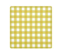 Self Adhesive Travel Pouchs Cloth Yellow Buffalo Plaid Scotland Cosmetic Travel Bag Organizer Wrap Camera Lens Cloth Wrapper Cosmetic Organizers For Travel 21.7 X 21.7, Yellow Buffalo Plaid Scotland,