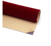 Self-Adhesive Velvet Fabric Sheets, 45x148cm Flocked Non-Woven Felt for Jewelry Box Liner, DIY Crafts, Decoration, Package - Dark Red
