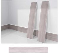 Self-Adhesive Vinyl Baseboard Molding Trim, Flexible Peel and Stick Wall Moulding, 12cm x 60cm, Brown, 5 Pieces