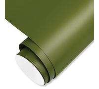 Self Adhesive Vinyl Craft Permanent Vinyl Roll 12" x 10ft for Cricut, Silhouette & Cameo, Olivia Green Matte Vinyl