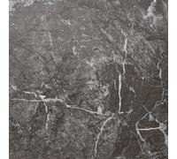 Self Adhesive Vinyl Floor Tiles Pack of 30 Pieces Covers 59.92 ft² (5.57 m²) - Waterproof, Marble Black Peel and Stick Vinyl Flooring - Rectangular Tile 12"x24" (30.48x60.96cm)