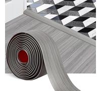 Self Adhesive Vinyl Floor Transition Strip - 3M×4.5cm Threshold Strips for Doorways, Floor Transition Strip Laminate Grey Wood Grain Oak Flooring Edge Trim Door Bar for Joining Floor Gaps Carpet Tile