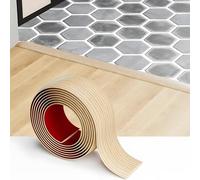 Self Adhesive Vinyl Floor Transition Strip - 3M×4cm Threshold Strips for Doorways, PVC Floor Transition Strip Laminate Maple Wood Grain Oak Flooring Edge Trim Door Bar for Joining Floor Gaps Carpet