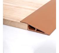 Self-Adhesive Vinyl Floor Transition Strip - Laminate Doorway Edge & Carpet Edging, 10FT Length, 710mm Height, Wood Grain Finish for Smooth Floor Transitions