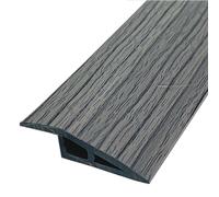 Self-Adhesive Vinyl Floor Transition Strips 2.0cm x 3.0m Dark Gray Durable Laminate Threshold for 10/15/20mm Heights Easy Install Perfect for Home Renovation & Flooring Upgrade