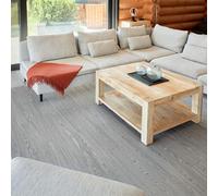 Self Adhesive Floor Planks Pack of 36 Planks Peel And Stick Vinyl Flooring (91.4x15.2cm) Novecrafto Mid Grey One Size