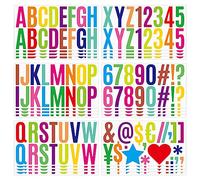 Self Adhesive Vinyl Letter Number Stickers Kit, Mailbox Numbers Sticker for Mailbox, Alphabet Number Stickers, Decals for Sign, Kitchen,Door, Business, Addres (2.5inch, Color)