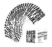 Self Adhesive Vinyl Letter Number Stickers Kit, Mailbox Numbers Sticker for Mailbox, Alphabet Number Stickers, Decals for Sign, Kitchen,Door, Business, Addres (2inch, Black)