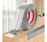 Self-Adhesive Vinyl Stair Edge Nosing Trim Anti-Slip Bullnose Protector for Indoor/Outdoor Steps Grey 3m (9.84 ft) -Edge Guard for Safety and Style