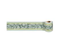Self Adhesive Waist Line Baseboard Wallpaper Borders Trim Line Skirting Wall Sticker Bathroom Living Room Decor Art Decal Decor for Frame(Green)