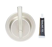 Self Adhesive Wall Hole Cover with Hooks ABS Decorative Patch No Drill Damage Free Repair Kit for Home Decor and Storage (Gold)