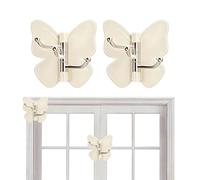 Self-Adhesive Wall Hooks - Pack of 4 Butterfly Rotating Adhesive Storage Hooks | Adhesive Hooks for the Bathroom, for Home, Bathroom, Shower, Kitchen, Bedroom, College Dorm, Entrance