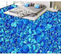 Self Adhesive Wall Paper River Pebbles Floor Tile Vinyl Wallpaper Border 3D Flooring Waterproof Wallpaper-200 * 140cm