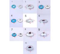 Self-Adhesive Wall Split Flange Escutcheon Cover Plate Shower Faucet Decorative Cover Chrome Finish Stainless Steel Round Escutcheon Plate