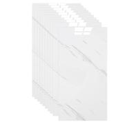 Self-Adhesive Wall Tiles, Peel and Stick Water-Resistant Splashback for Kitchen & Bathroom, Marble Effect (White C,30x60cm(30 pcs))