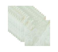 Self-Adhesive Wall Tiles, Peel and Stick Water-Resistant Splashback for Kitchen & Bathroom, Marble Effect (Green B,30x30cm(20 pcs))