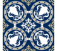 Self Adhesive Wall Tiles Stickers - 18 PCS Blue Moroccan Mosaic Style Kitchen Wall Art DIY Tiling Traditional Vintage Design Peel and Stick Tile Paint Stick on Tiles (New Mixed Blue) (New Blue 6)