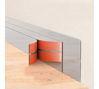 Self Adhesive Wall Trim Molding for Mirror Frame, Cabinet, Edges & Borders and Tiles, Mirror Like Silver Flexible Metal Strip (0.6cmx6m)