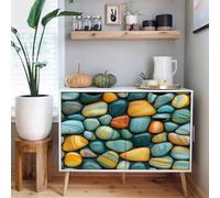self-Adhesive Wallpaper 44wX1000Lcm Cartoon Art Fish self Adhesive Wallpaper Borders Add a Touch of Elegance to Your Home Office or Bedroom with a self-Adhesive Solution Z261422