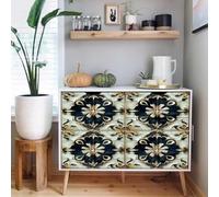 self-Adhesive Wallpaper 44wX1000Lcm Colorful Square Wood Block Texture Stone Effect Wallpaper Ideal for Quick transformations in Rental Homes, This Easy-to-Remove Covering Suits Flat Walls Z260688