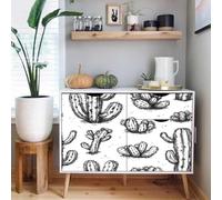 self-Adhesive Wallpaper 44wX300Lcm Circular Blue Art Leaf Wallpaper Repositionable, Durable Solution for Creating a Fresh Look in bedrooms or Living Areas Z260211