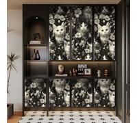 self-Adhesive Wallpaper 44wX300Lcm Yellow Zebra Flowers Stitch Wallpaper Decorative Peel-and-Stick Option, Ideal for Transforming Your Space in bedrooms or Apartments Z260428