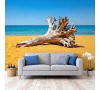 Self Adhesive Wallpaper Beach Dead Wood Removable Stick On Contact Paper Peel and Stick Wallpaper for Bedroom Living Room Sofa Tv Background 300Cm(H) X500Cm(W)