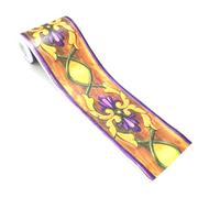 Self-Adhesive Wallpaper Border, Peel and Stick PVC Wall Border Sticker, 10x1000cm Waterproof and Moisture-Resistant Thickened Decorative Border-Flower 4||10m