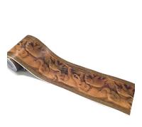 Self-Adhesive Wallpaper Border, Waterproof and Moisture-Resistant Thickened Decorative Border Mirror Borders,Peel and Stick PVC Wall Border Sticker,10x1000cm-Elephant