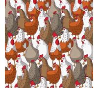Self Adhesive Wallpaper Chicken Cartoon Removable No Residue Wall Mural | Renter Friendly Peel & Stick Wall paper 44x500cm Farm Animal Non-Woven Contact Paper for Temporary Home Office J512
