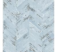 Self-Adhesive Wallpaper Herringbone Pattern Decorative Blue White 40cm x 10m - self adhesive wallpaper, herringbone wallpaper, pvc wallpaper