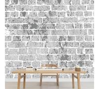 Self Adhesive Wallpaper Mural Brick Pattern Photo Wallpaper Gray 3D Effect Poster Mural for Living Room Bedroom Wall Home Decoration 250x175 cm B-2952
