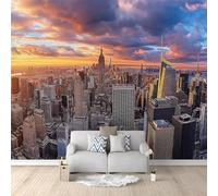 Self Adhesive Wallpaper Mural New York Photo Wallpaper Cityscape 3D Effect Poster Mural for Living Room Bedroom Wall Home Decoration 250x175 cm B-5661