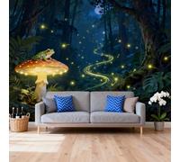 Self Adhesive Wallpaper Rainforest Tree Frog Removable Stick On Contact Paper Peel and Stick Wallpaper for Bedroom Living Room Sofa Tv Background 100Cm(H) X140Cm(W)