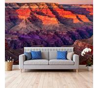 Self-Adhesive Waterproof Removable Wall Paper Colorful Canyon Natural Landscape Wall Mural Peel and Stick Wallpaper for Bedroom Contact Paper 140Cm(H) X210Cm(W)
