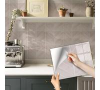 Self Adhesive Waterproof Tile Stickers for Kitchen & Bathroom Peel and Stick Mosaic Brick Effect Oilproof Decorative Tiles Easy DIY Home Improvement