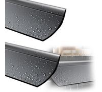Self Adhesive Waterproof Window Drip Guards 2 Pack Rubber Rain Deflectors for Sliding & Casement Windows Effective Water Retaining Strips Weatherproof Seal Solutions