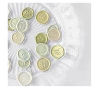 Self Adhesive Wax Seal Stickers, 18 Pcs Multicolor Self-Adhesive Wax Seal Stickers for Scrapbooking Envelope Sealing(Color6)
