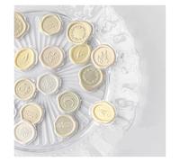 Self Adhesive Wax Seal Stickers, 18 Pcs Multicolor Self-Adhesive Wax Seal Stickers for Scrapbooking Envelope Sealing(Color2)