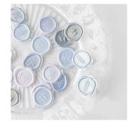 Self Adhesive Wax Seal Stickers, 18 Pcs Multicolor Self-Adhesive Wax Seal Stickers for Scrapbooking Envelope Sealing(Color7)