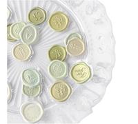 Self Adhesive Wax Seal Stickers, 18 pcs Self-Adhesive Wax Seal Stamp Stickers for Stationery Multicolor 9.5x20cm(Rose Red)