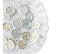 Self Adhesive Wax Seal Stickers, 18 pcs Self-Adhesive Wax Seal Stamp Stickers for Stationery Multicolor 9.5x20cm(Dark Grey)