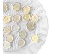 Self Adhesive Wax Seal Stickers, 18 pcs Self-Adhesive Wax Seal Stamp Stickers for Stationery Multicolor 9.5x20cm(Clear)