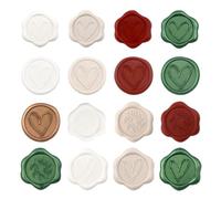 Self Adhesive Wax Seal Stickers, 30-50pcs Multicolor Love Heart Olive Branch Self-Adhesive Wax Seal Stickers for DIY(Color7)