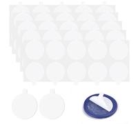 Self Adhesive Wax Seal Stickers, 50 Pcs Round Double-Sided Adhesive Wax Seal Stickers White 17-28mm(28mm)