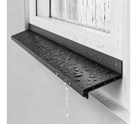 Self-Adhesive Weather Stripping for Windows & Doors, Rubber Rain Drip Edge, 5.5cm Wide, 4m/13.1ft - Durable Weatherproof Seal for Home Protection
