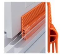 Self-Adhesive Weather Stripping for Windows, Orange Rain Guards & Drip Edge Flashing, 200cm Sliding/Casement Window Deflectors, Waterproof Protection