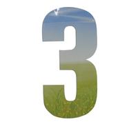 Self Adhesive Wheelie Bin Numbers 17cm - 3 - Meadow Design